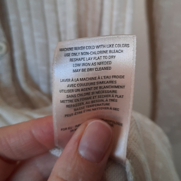 Anthropologie Saturday Sunday Oatmeal Semana Ribbed Duster Cardigan M - Picture 6 of 6